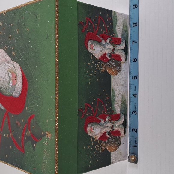 Lot of 2 Lindy Bowman Gift Box Christmas Old Time Santa Red Truck Presents NEW - Picture 8 of 10